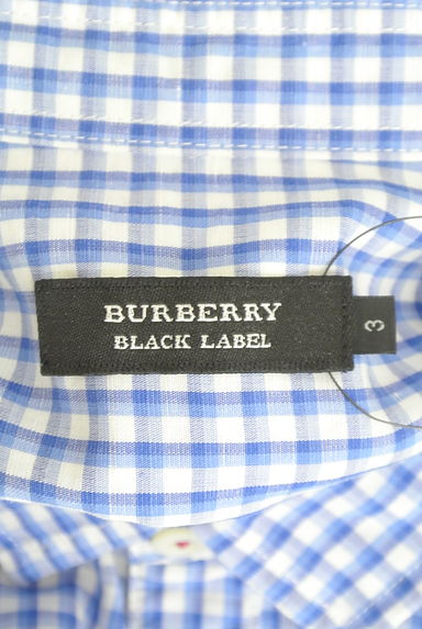 BURBERRY BLACK LABEL（バーバリーブラックレーベル）の古着「綿麻チェックシャツ（カジュアルシャツ）」大画像６へ