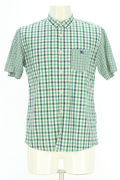 BURBERRY BLACK LABEL（バーバリーブラックレーベル）の古着「半そでチェック柄シャツ（カジュアルシャツ）」大画像１へ