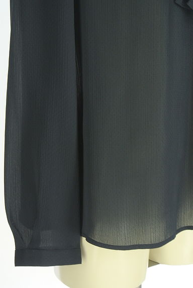 NATURAL BEAUTY BASIC（ナチュラルビューティベーシック）の古着「タックタイ入りピンドット柄シフォンカットソー（カットソー・プルオーバー）」大画像５へ
