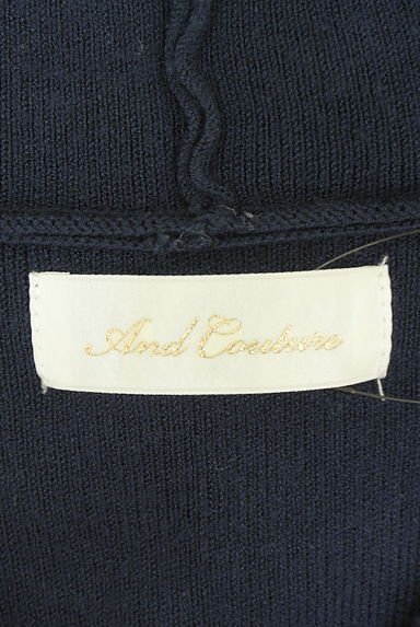 And Couture（アンドクチュール）の古着「ジップアップニットパーカー（スウェット・パーカー）」大画像６へ