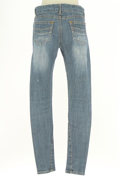 antiqua（アンティカ）の古着「ウォッシュド加工スキニーデニム（デニムパンツ）」大画像２へ