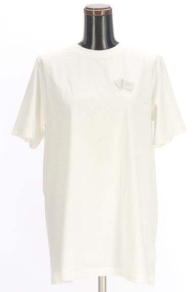 クリックで大画像表示 Mila Owen(ミラオーウェン)の古着「コットン白Tシャツ(カットソー・プルオーバー)」大画像4へ