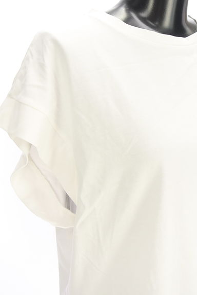 クリックで大画像表示 green label relaxing(グリーンレーベル リラクシング)の古着「白カットソー(Tシャツ)」大画像4へ