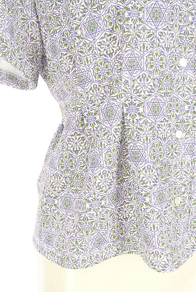 NEW YORKER（ニューヨーカー）の古着「ウエストタック花柄ブラウス（ブラウス）」大画像５へ