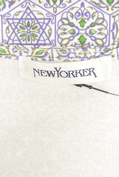 NEW YORKER（ニューヨーカー）の古着「ウエストタック花柄ブラウス（ブラウス）」大画像６へ