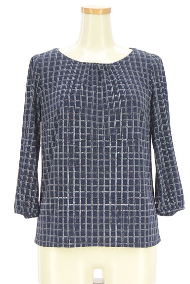 NEW YORKER（ニューヨーカー）の古着「チェック柄シフォンブラウス（ブラウス）」大画像１へ