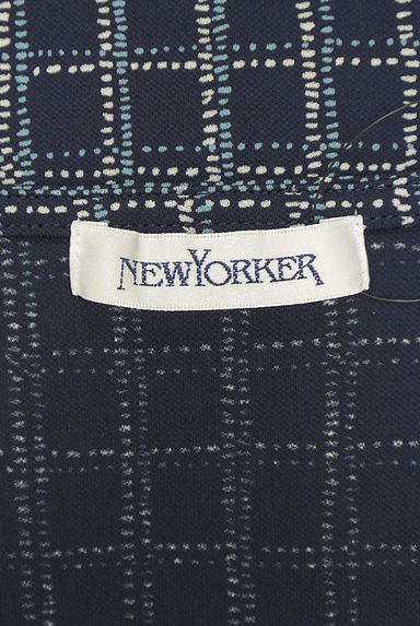 NEW YORKER（ニューヨーカー）の古着「チェック柄シフォンブラウス（ブラウス）」大画像６へ