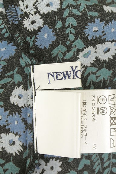 NEW YORKER（ニューヨーカー）の古着「フリルカラー花柄シフォンブラウス（ブラウス）」大画像６へ