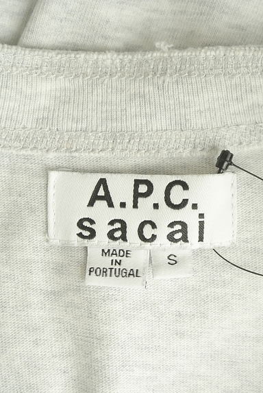 A.P.C.（アーペーセー）の古着「sacaiコラボサイドジップTシャツ（Ｔシャツ）」大画像６へ