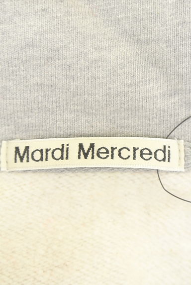 クリックで大画像表示 Mardi Mercredi(マルディメクルディ)の古着「花刺繍入り裏起毛ハーフジップスウェット(スウェット・パーカー)」大画像6へ