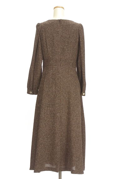 クリックで大画像表示 PROPORTION BODY DRESSING(プロポーションボディドレッシング)の古着「ツイードチェックワンピース(ワンピース・チュニック)」大画像2へ