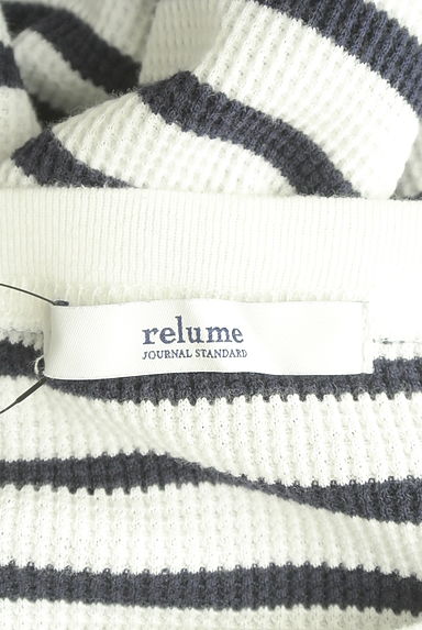 クリックで大画像表示 JOURNAL STANDARD relume(ジャーナルスタンダード レリューム)の古着「ボーダー柄サーマルトップス(カットソー・プルオーバー)」大画像6へ