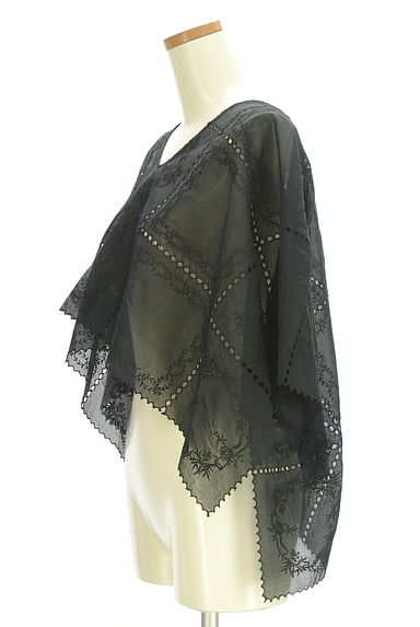 BEARDSLEY（ビアズリー）の古着「パッチワーク刺繍レースシアーカットソー（カットソー・プルオーバー）」大画像３へ