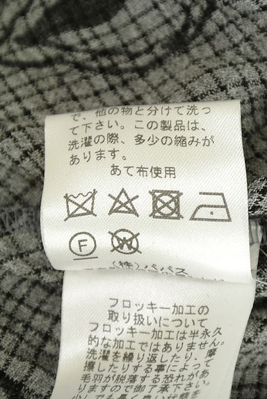 TABASA（タバサ）の古着「フロッキー花柄プリントカットソー（カットソー・プルオーバー）」大画像５へ