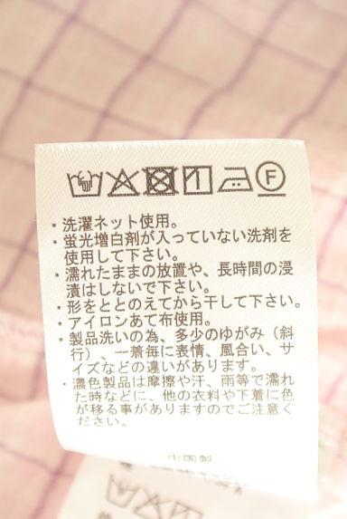 Samansa Mos2（サマンサモスモス）の古着「半そでチェック柄シャツ（カジュアルシャツ）」大画像５へ