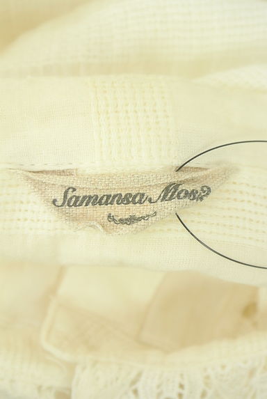 クリックで大画像表示 Samansa Mos2(サマンサモスモス)の古着「花刺繍レース×シアーブラウス(ブラウス)」大画像6へ