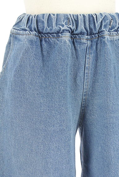 antiqua（アンティカ）の古着「クロップド丈デニムワイドパンツ（デニムパンツ）」大画像４へ