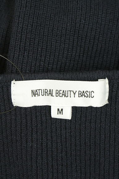 NATURAL BEAUTY BASIC（ナチュラルビューティベーシック）の古着「レース付膝丈ニットワンピース（ワンピース・チュニック）」大画像６へ