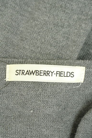 クリックで大画像表示 STRAWBERRY-FIELDS(ストロベリーフィールズ)の古着「パール&ビジュー付きニットトップス(ニット)」大画像6へ