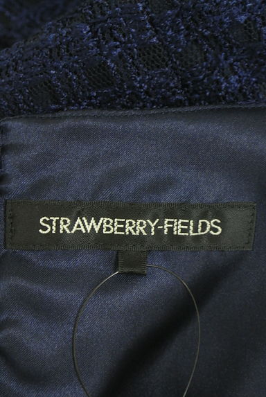 STRAWBERRY-FIELDS（ストロベリーフィールズ）の古着「チェックレース膝丈フレアワンピース（ワンピース・チュニック）」大画像６へ