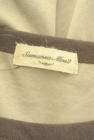 クリックで大画像表示 Samansa Mos2(サマンサモスモス)の古着「ロゴ刺繍入り配色Tシャツ(Tシャツ)」大画像6へ
