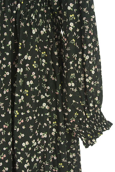 クリックで大画像表示 ROSE BUD(ローズバッド)の古着「花柄ロングワンピース(ワンピース・チュニック)」大画像5へ