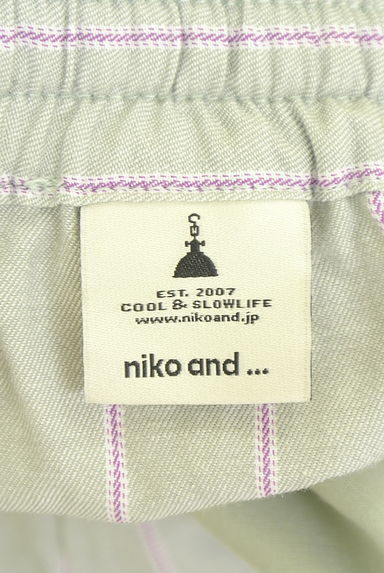 niko and...（ニコ アンド）の古着「ストライプ柄ロングスカート（ロングスカート・マキシスカート）」大画像６へ