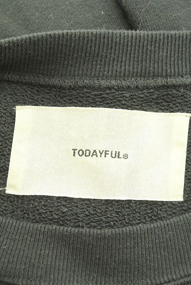 TODAYFUL（トゥデイフル）の古着「ロゴ刺繍ラグランスウェット（スウェット・パーカー）」大画像６へ