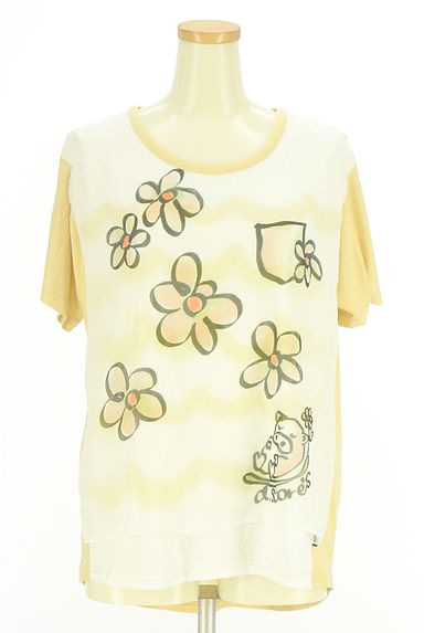 クリックで大画像表示 drug store's(ドラッグストアーズ)の古着「2トーンプリントTシャツ(Tシャツ)」大画像1へ