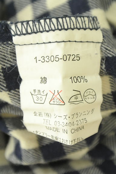 drug store's（ドラッグストアーズ）の古着「ギンガムチェック柄シャツワンピース（ワンピース・チュニック）」大画像５へ