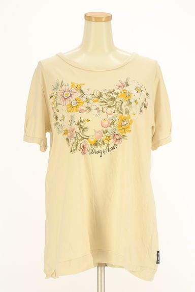 クリックで大画像表示 drug store's(ドラッグストアーズ)の古着「花プリントTシャツ(Tシャツ)」大画像1へ