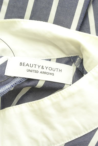 クリックで大画像表示 BEAUTY&YOUTH(ビューティ&ユース)の古着「バイカラーハイネックシャツ(ブラウス)」大画像6へ