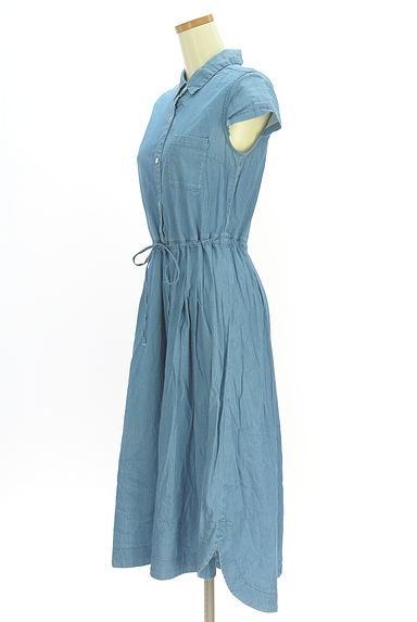 クリックで大画像表示 YANUK(ヤヌーク)の古着「デニムシャツロングワンピース(ワンピース・チュニック)」大画像3へ