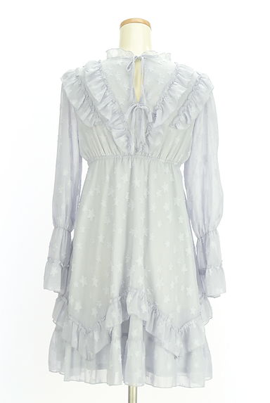 クリックで大画像表示 WILLSELECTION(ウィルセレクション)の古着「星柄シフォンワンピース(ワンピース・チュニック)」大画像2へ