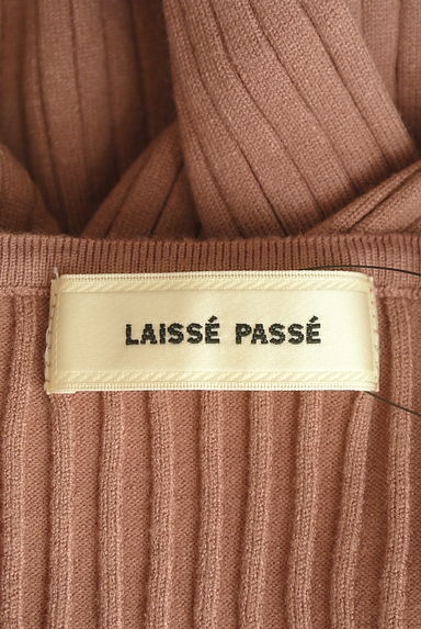 クリックで大画像表示 LAISSE PASSE(レッセパッセ)の古着「ベロアリボン付きリブニットトップス(ニット)」大画像6へ