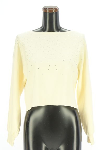 PROPORTION BODY DRESSING（プロポーションボディドレッシング）の古着「スパンコール付きボートネックニット（ニット）」大画像１へ