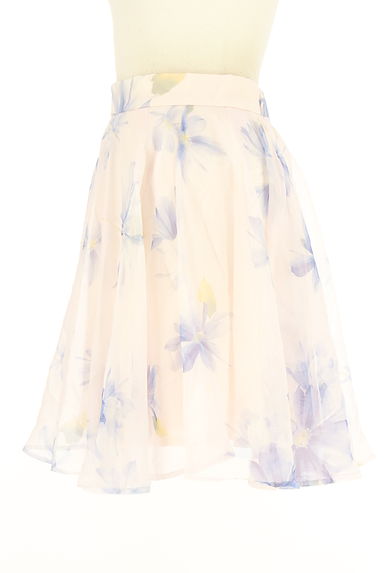 クリックで大画像表示 Snidel(スナイデル)の古着「花柄シフォンミニスカート(ミニスカート)」大画像3へ
