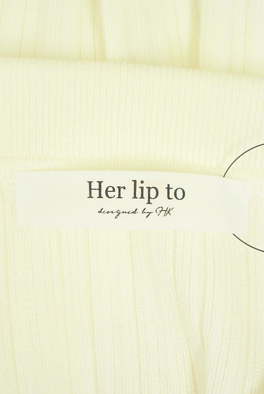 Her lip to（ハーリップトゥ）の古着「リブポロニット（カーディガン・ボレロ）」大画像６へ