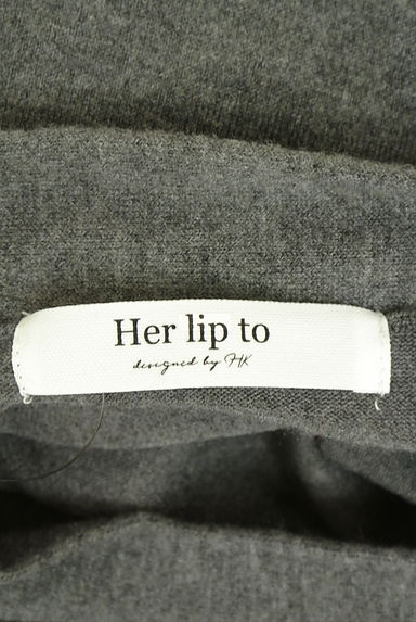 クリックで大画像表示 Her lip to(ハーリップトゥ)の古着「ラインストーン付きボウタイニット(ニット)」大画像6へ