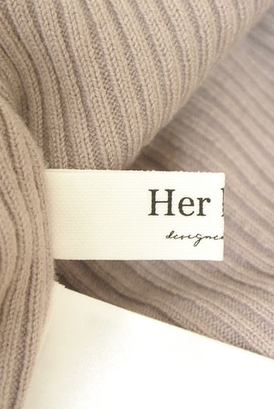 クリックで大画像表示 Her lip to(ハーリップトゥ)の古着「パワーショルダーリブニット(ニット)」大画像6へ