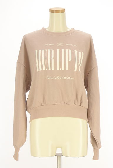 クリックで大画像表示 Her lip to(ハーリップトゥ)の古着「ロゴプリントショートスウェット(スウェット・パーカー)」大画像1へ