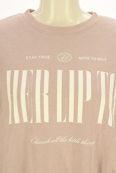 クリックで大画像表示 Her lip to(ハーリップトゥ)の古着「ロゴプリントショートスウェット(スウェット・パーカー)」大画像4へ