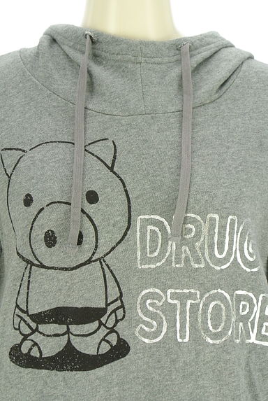 クリックで大画像表示 drug store's(ドラッグストアーズ)の古着「プリントスウェットパーカー(スウェット・パーカー)」大画像4へ