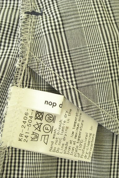 nop de nod（ノップドゥノッド）の古着「前後着チェック柄ロングシャツワンピース（ワンピース・チュニック）」大画像６へ