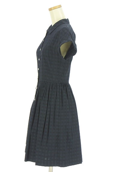 クリックで大画像表示 To b. by agnes b.(トゥービーバイアニエスベー)の古着「チェック柄シャツワンピース(ワンピース・チュニック)」大画像3へ