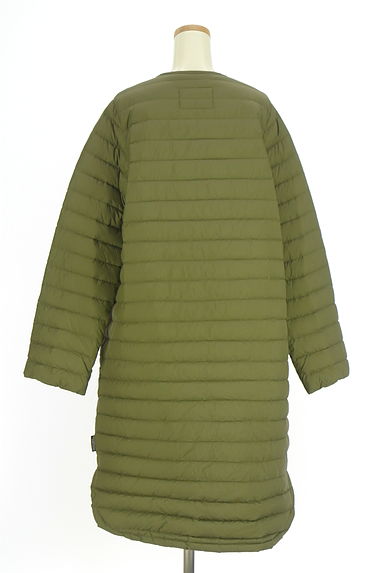 クリックで大画像表示 Traditional Weatherwear(トラディショナルウェザーウェア)の古着「ノーカラーロングダウンジャケット(ダウンジャケット・ダウンコート)」大画像2へ