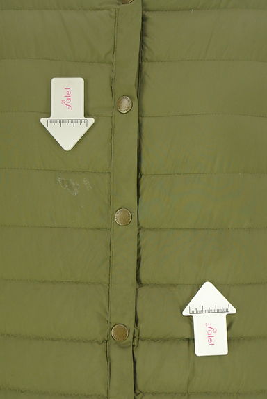 クリックで大画像表示 Traditional Weatherwear(トラディショナルウェザーウェア)の古着「ノーカラーロングダウンジャケット(ダウンジャケット・ダウンコート)」大画像5へ