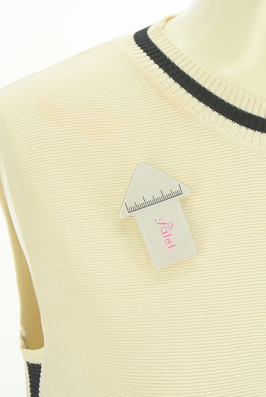 DOUBLE STANDARD CLOTHING（ダブルスタンダードクロージング）の古着「リブ切替ノースリニット（ニット）」大画像５へ