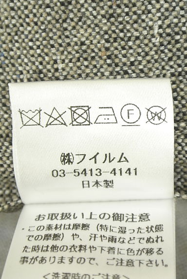 クリックで大画像表示 DOUBLE STANDARD CLOTHING(ダブルスタンダードクロージング)の古着「ツイードテーラードロングジレ(ベスト・ジレ)」大画像5へ