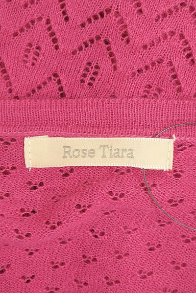 クリックで大画像表示 Rose Tiara(ローズティアラ)の古着「透かし編みニットカーディガン(カーディガン・ボレロ)」大画像6へ